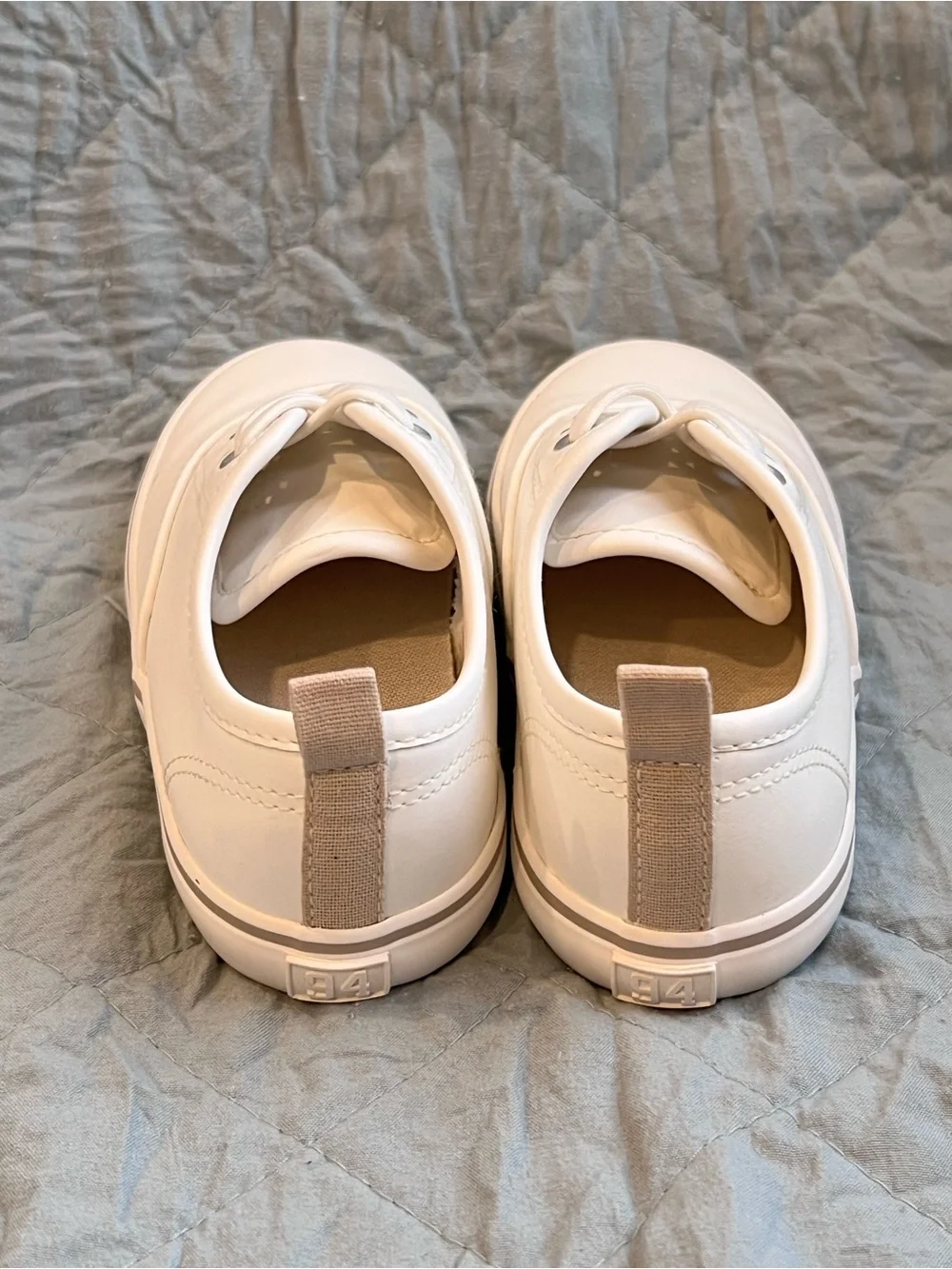 Old Navy White Lace-Up Kids Sneakers